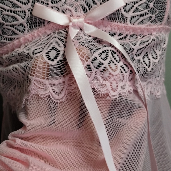 & Other Stories Blush Lace Slip Dress - Picture 3 of 5